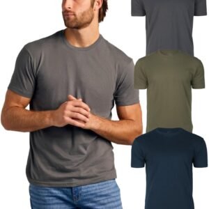 True Classic Mens T-Shirts - Short Sleeve Crew Neck Plain No...
