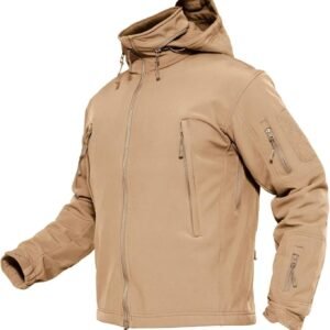 MAGCOMSEN Men's Tactical Jacket Winter Snow Ski Jacket Water...