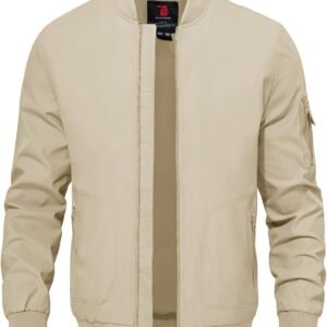 TBMPOY Men's Lightweight Bomber Jackets Light Track Jackets ...