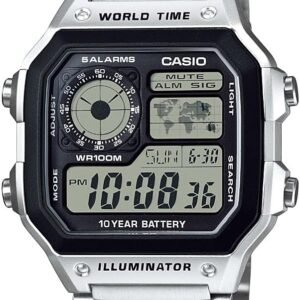 Casio AE1200WH Series | Men’s Digital Watch | 100M WR | Mult...
