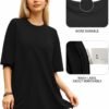 MANGOPOP Women's Oversized T Shirts Short Sleeve Crewneck Lo...