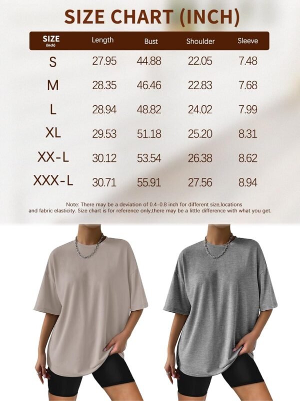 Trendy Queen Womens Oversized Summer T Shirts Business Casua...