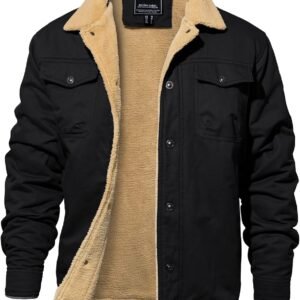EKLENTSON Men's Winter Jacket Thick Thermal Cotton Warm Flee...