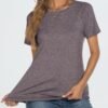AUTOMET T Shirts Short Sleeve Crewneck Tees for Women Trendy...