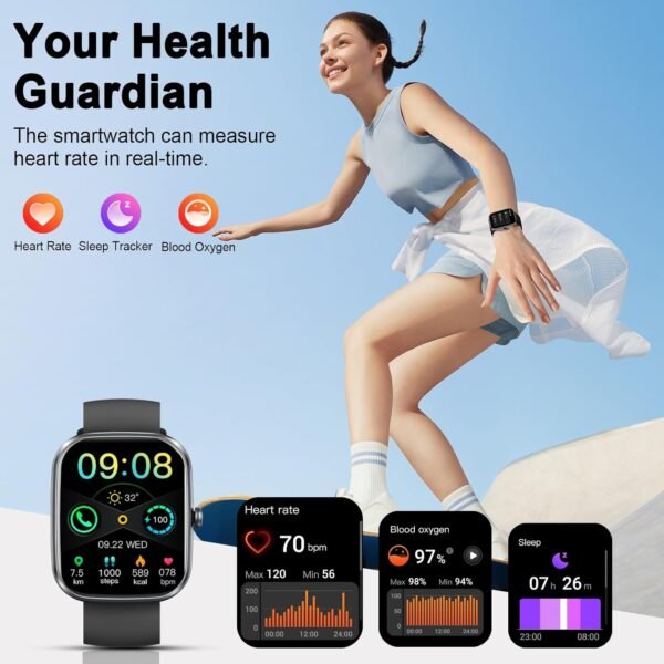 Smart Watch(Answer/Make Call), 1.91" Smartwatch for Men Wome...