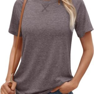 AUTOMET T Shirts Short Sleeve Crewneck Tees for Women Trendy...