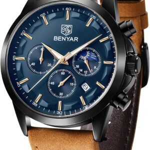 BY BENYAR Mens Watches Analog Quartz Chronograph Waterproof ...