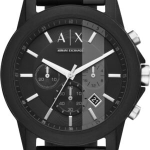 AX Armani Exchange Chronograph Watch for Men with Leather, S...