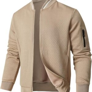 Mens Loose Fit Lightweight Jacket Casual Stylish bomber Jack...