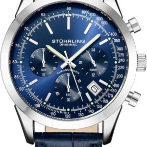 Stuhrling Original Mens Watches Chronograph Analog Blue Watc...
