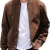 COOFANDY Men's Casual Varsity Jacket Vintage Lightweight Sue...