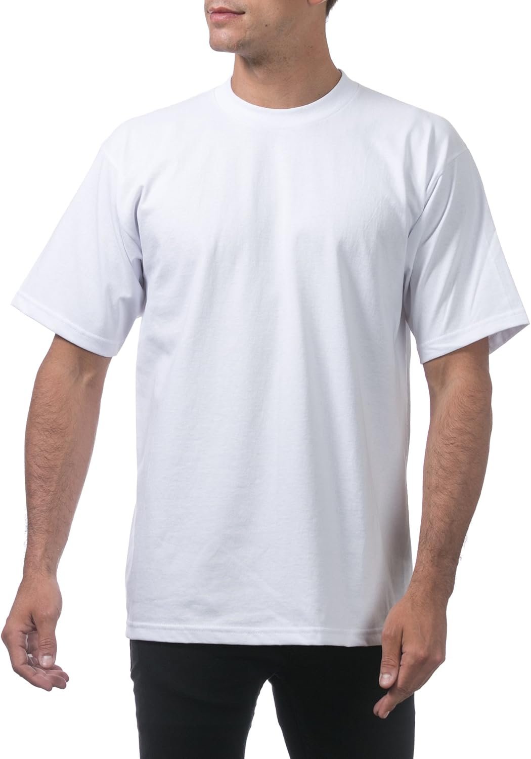 Pro Club Men's 6-Pack Heavyweight Cotton Short Sleeve Crew N... - Image 5