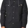 Dickies Men's Fleece Hooded Duck Shirt Jacket with Hydroshie...