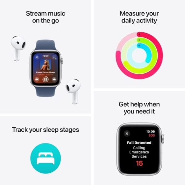 Apple Watch SE (2nd Gen) [GPS 40mm] Smartwatch with Midnight...