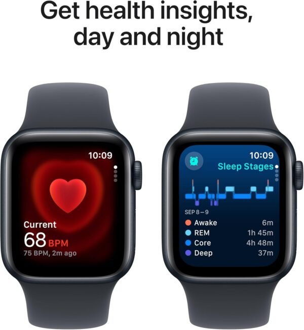 Apple Watch SE (2nd Gen) [GPS 40mm] Smartwatch with Midnight...