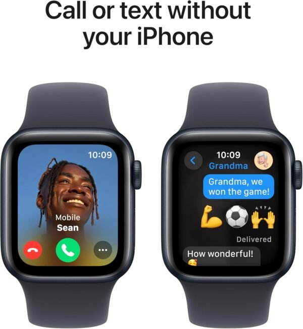 Apple Watch SE (2nd Gen) [GPS 40mm] Smartwatch with Midnight...