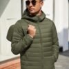 COOFANDY Mens Packable Puffer Jacket Lightweight Hooded Insu...