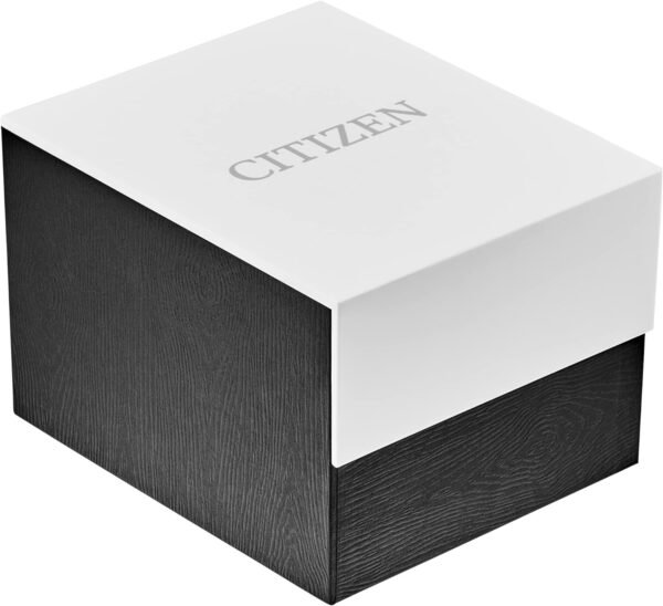 Citizen Quartz Mens Watch, Stainless Steel with Leather stra...