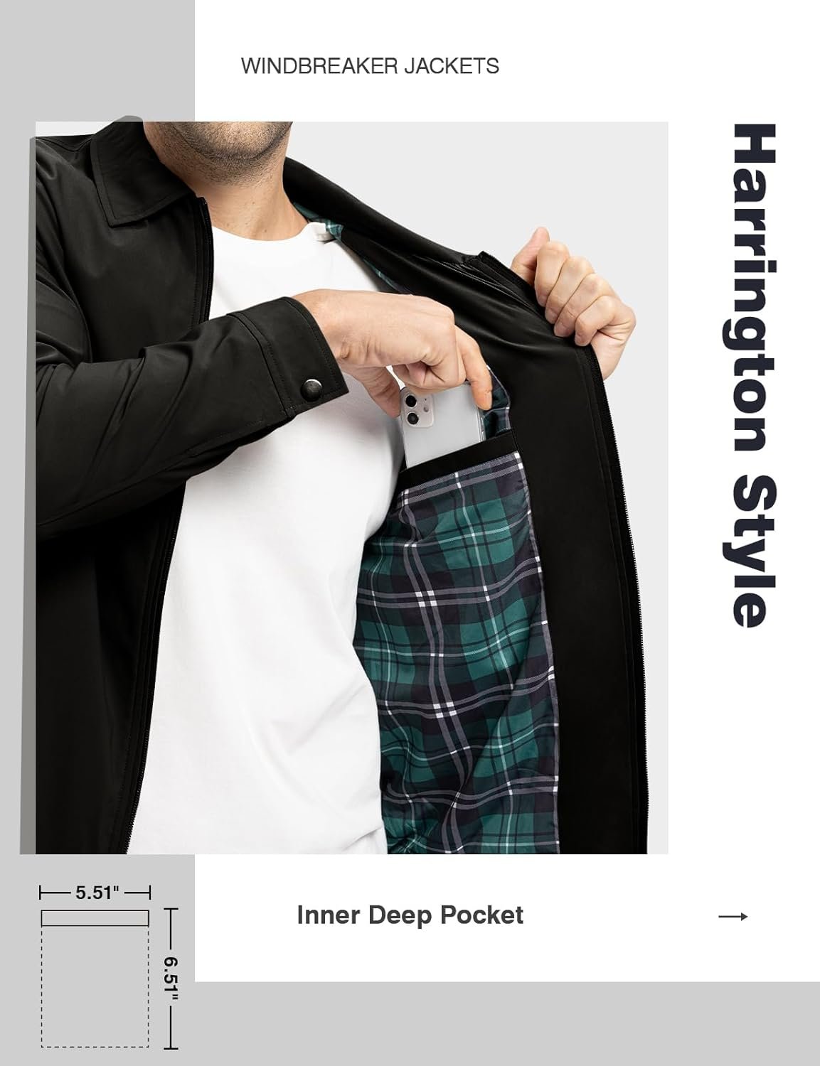 TBMPOY Men's Lightweight Jackets Casual Windbreaker Stylish ... - Image 5