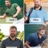 ZITY 3 Pack Men Polo Shirts Short Sleeve with Pocket Sport W...