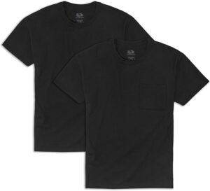 Fruit of the Loom Men's Eversoft Cotton Short Sleeve Pocket ...