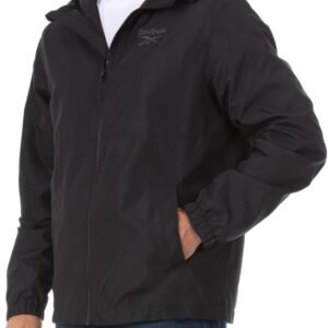 Reebok Rain Jacket Men with Hood, Windbreaker Men Lightweigh...