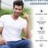 DAVID ARCHY Men's Undershirt Bamboo Rayon Moisture-Wicking V...