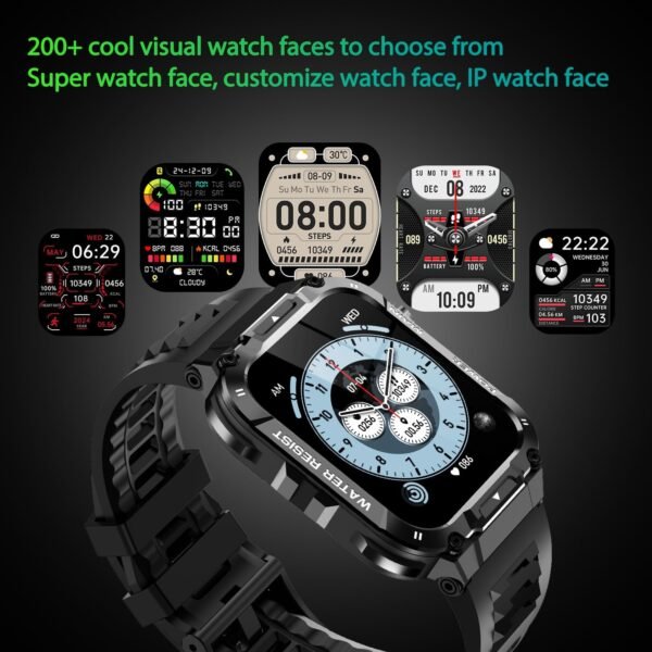 Military Smart Watch for Men with Call Function,Fitness Smar...