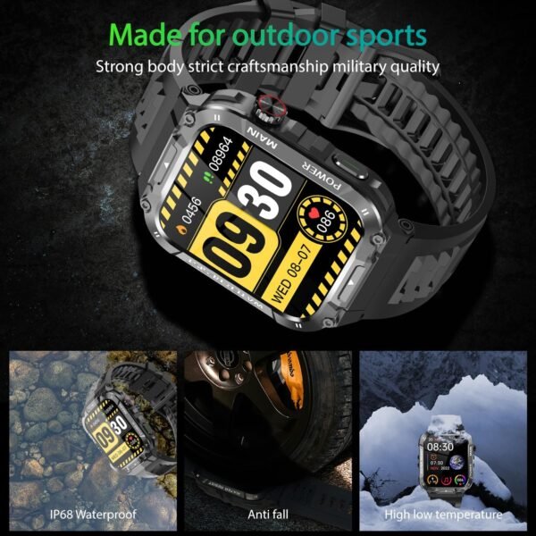 Military Smart Watch for Men with Call Function,Fitness Smar...