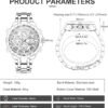 GOLDEN HOUR Luxury Stainless Steel Analog Digital Watches fo...