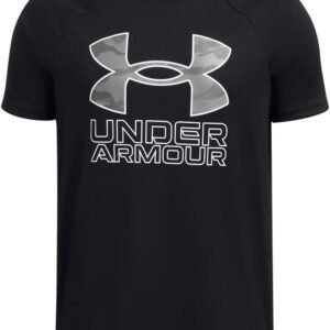 Under Armour Boys' Tech Hybrid Print Short Sleeve T Shirt