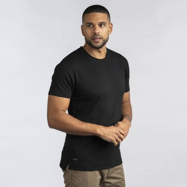 Split Hem Short Sleeve Men's T-Shirt