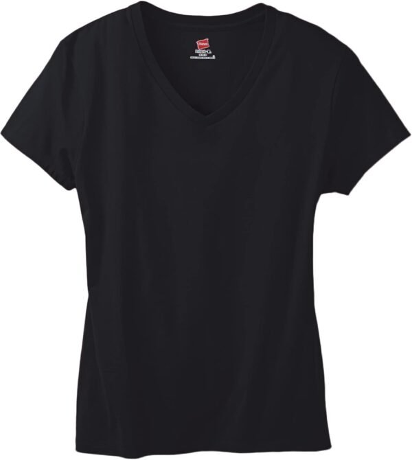Hanes Perfect-T V-Neck T-Shirt, Cotton Short Sleeve Tee for ...