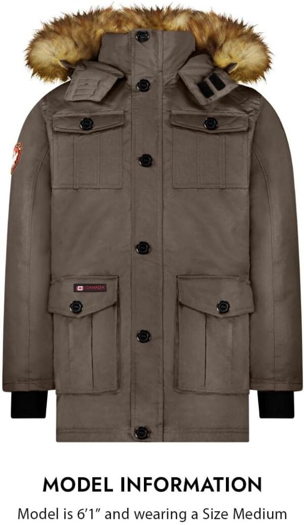 CANADA WEATHER GEAR Parka Coat for Men-Insulated Winter Jack...