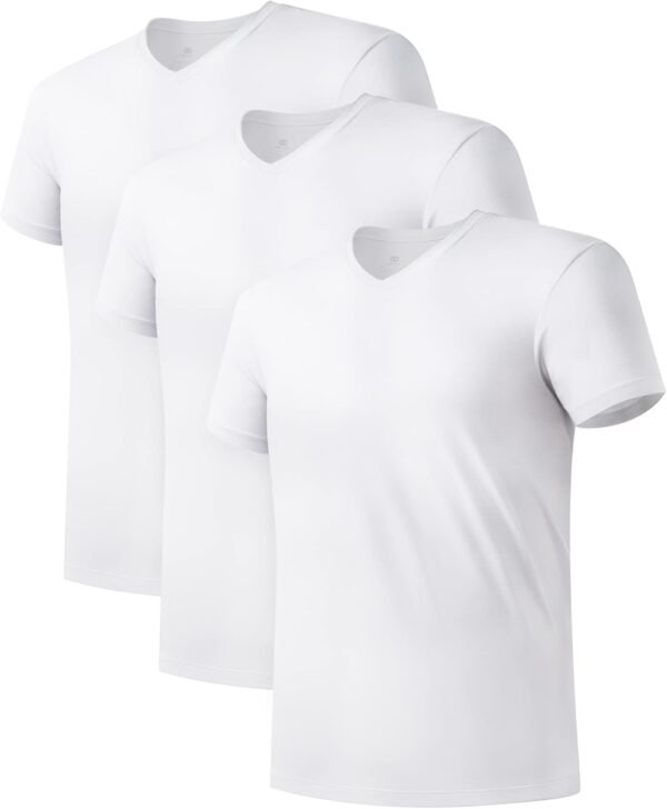 DAVID ARCHY Men's Undershirt Bamboo Rayon Moisture-Wicking V...