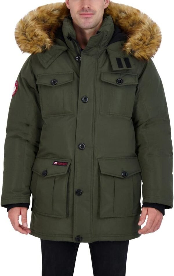 CANADA WEATHER GEAR Parka Coat for Men-Insulated Winter Jack...