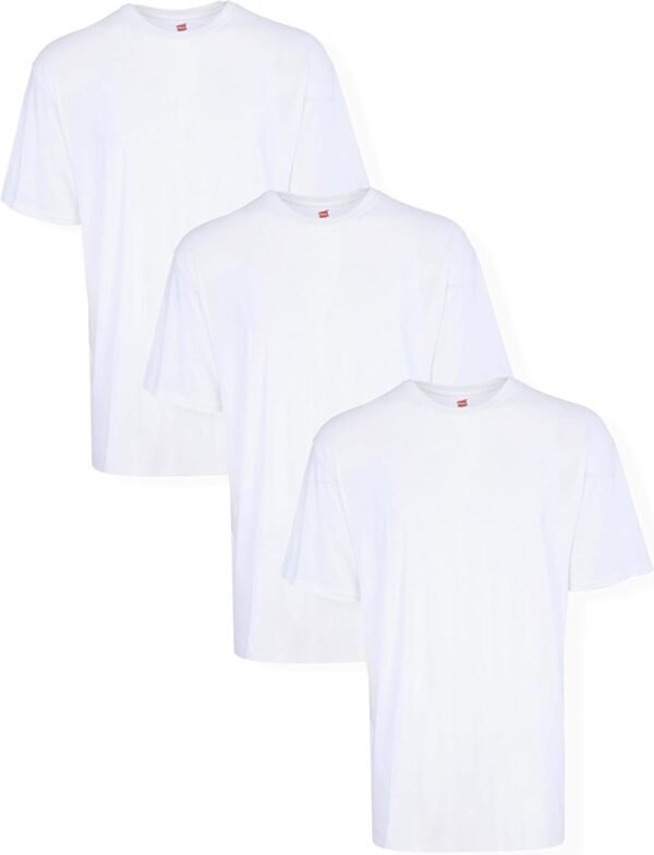 Hanes Big Men’s Tagless ComfortSoft Crew Undershirt Tall, Va...