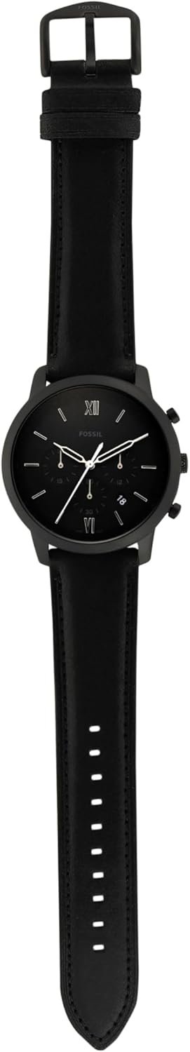 Fossil Men's Neutra Quartz Stainless Steel and Leather Chron...