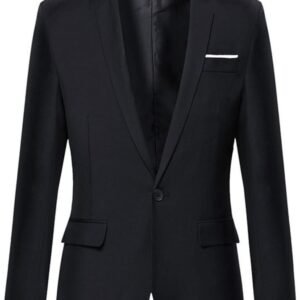 Beninos Mens Blazer Jacket Slim Fit Casual One Button Sport ...