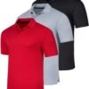 Real Essentials 3 Pack: Men's Quick-Dry Short Sleeve Athleti...