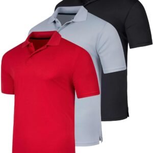 Real Essentials 3 Pack: Men's Quick-Dry Short Sleeve Athleti...