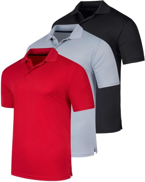 Real Essentials 3 Pack: Men's Quick-Dry Short Sleeve Athleti...