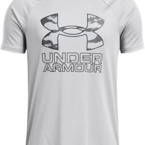 Under Armour Boys' Tech Hybrid Print Short Sleeve T Shirt