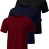 3 Pack Men's Big and Tall T-Shirts, Crew Neck Cotton Short S...