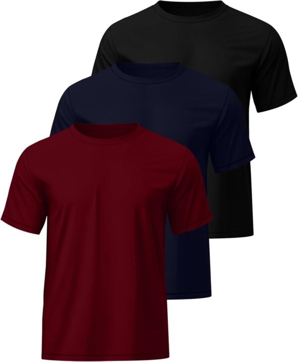 3 Pack Men's Big and Tall T-Shirts, Crew Neck Cotton Short S...