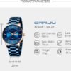 CRRJU Men's Fashion Luxury Stainless Steel Watches for Men B...