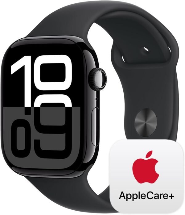 Apple Watch Series 10 [GPS + Cellular 46mm] with Jet Black A...