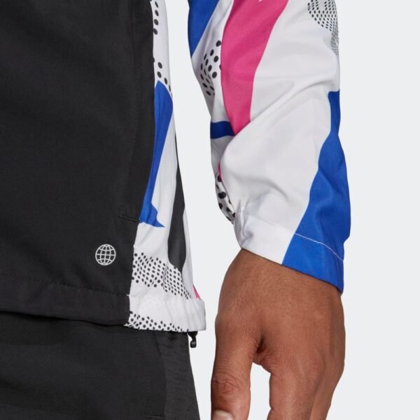 adidas Men's Own The Run Seasonal Jacket, Black/White/Lucid ...