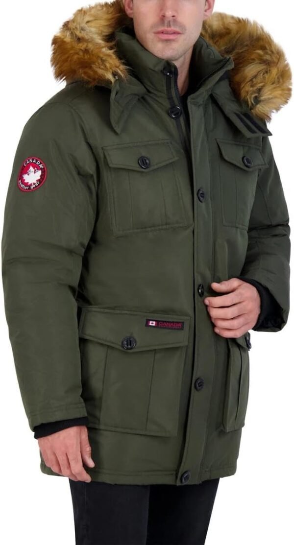 CANADA WEATHER GEAR Parka Coat for Men-Insulated Winter Jack...
