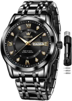 OLEVS Watch for Men Classic Business Dress Analog Quartz Sta...